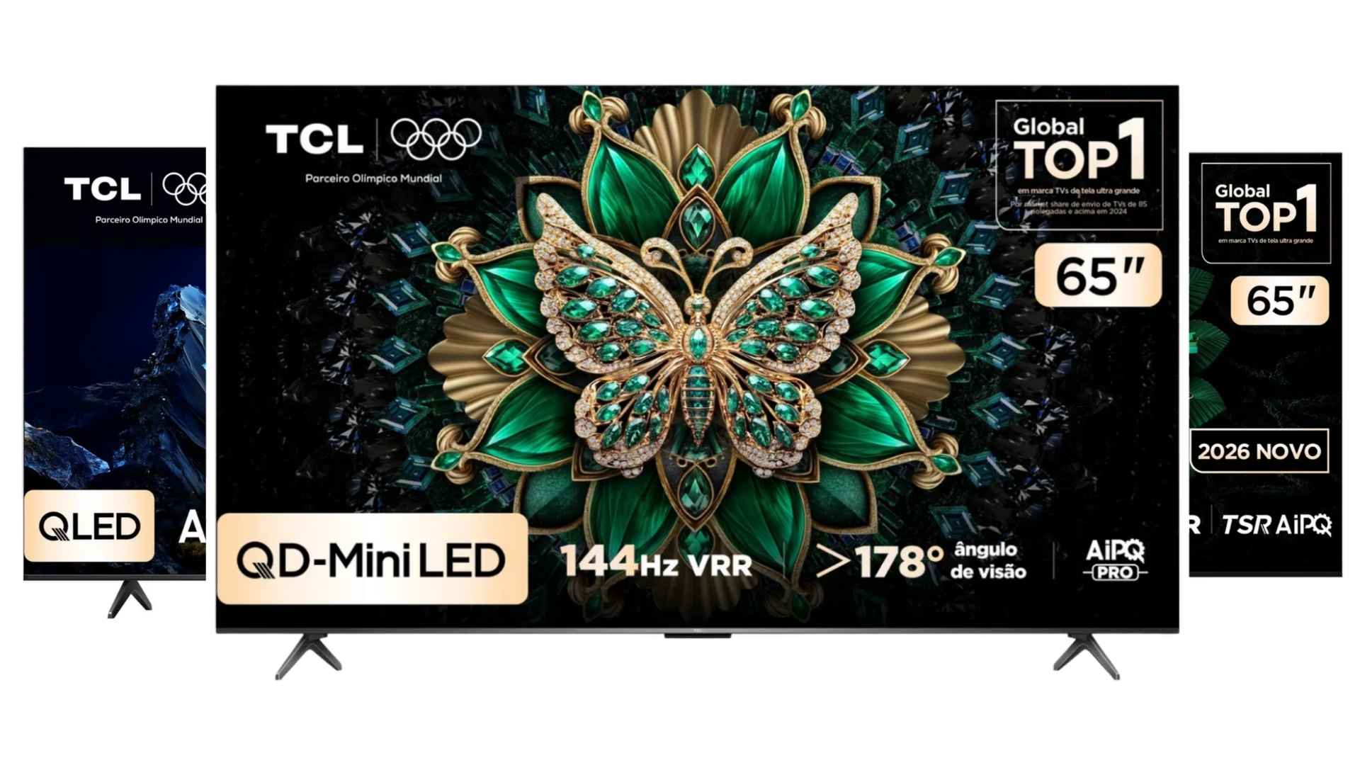 Smart TVs TCL: veja 6 modelos de 65″ em 2026